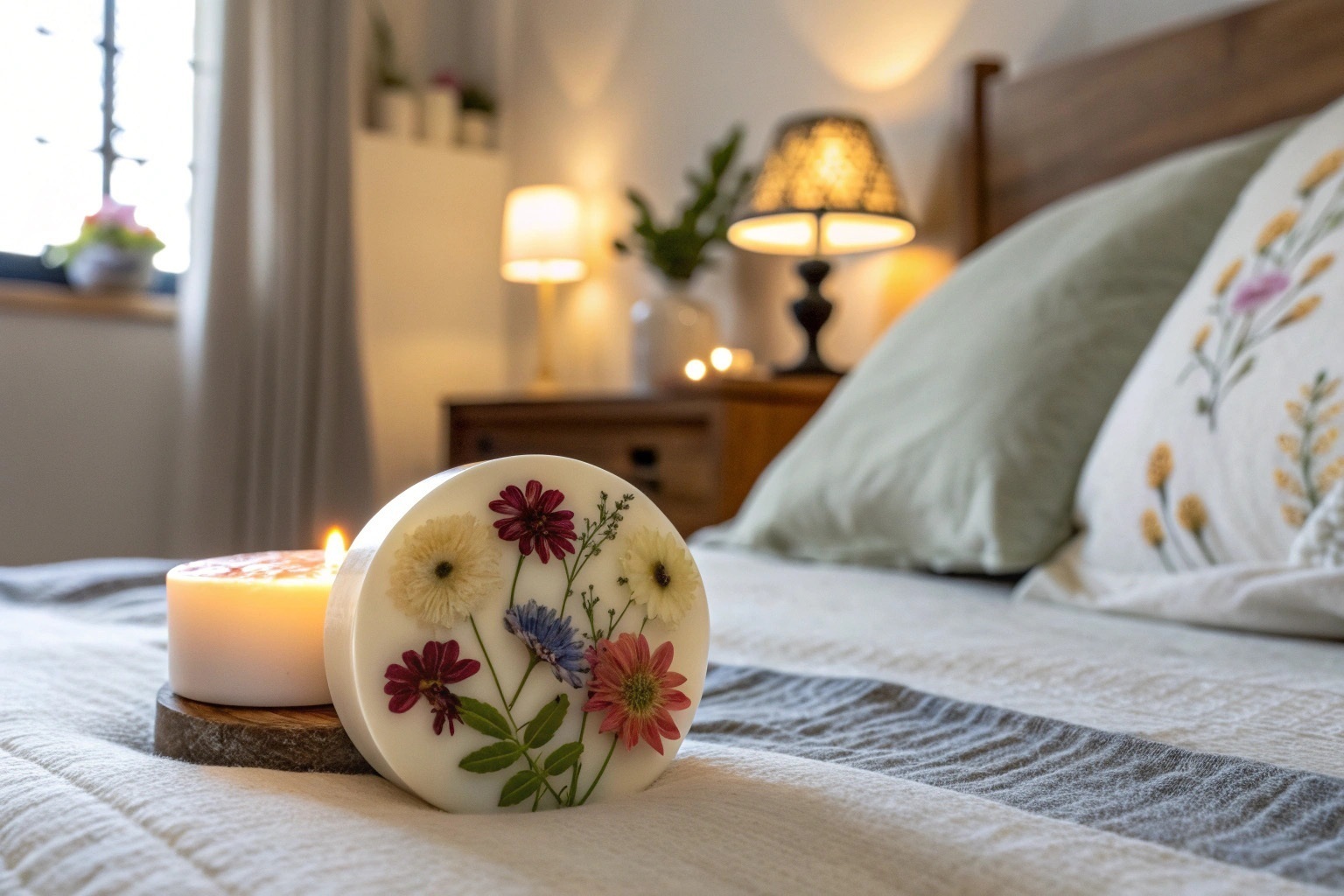 Sáp thơm mang lại hương thơm dễ chịu cho không gian sống